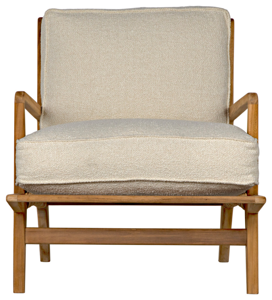 ister Club Chair  Natural  Off White Fabric  31.5 quotH (SOF325T WHT YUU6013JU3)   Midcentury   Armchairs And Accent Chairs   by Noir  Houzz