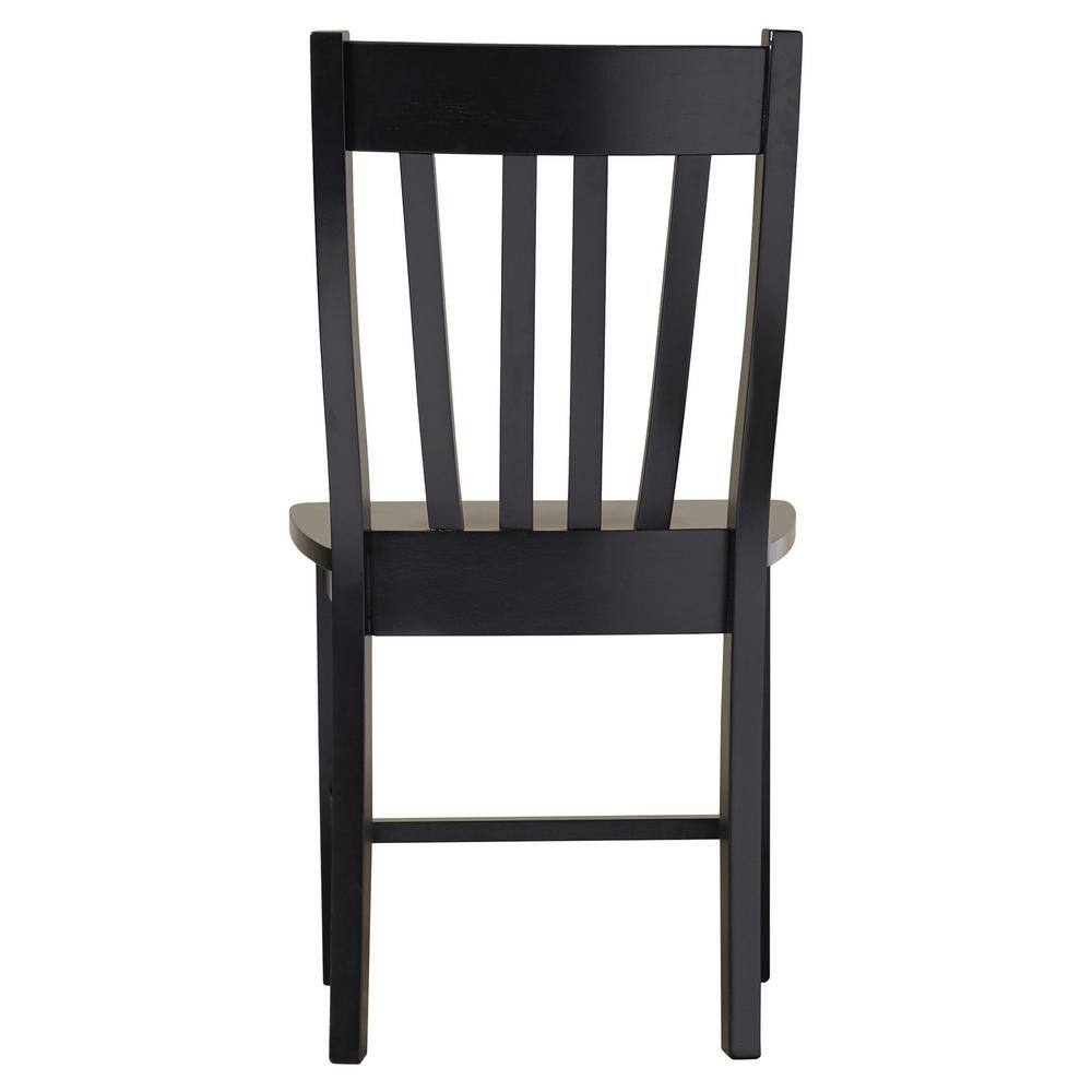 International Concepts Black Wood Dining Chair (Set of 2) C46-61P