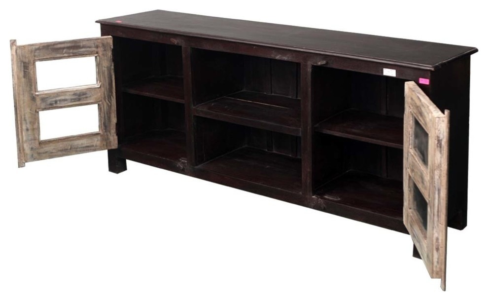 Bement Vintage TV Stand for 70 Inch TV   Farmhouse   Entertainment Centers And Tv Stands   by Sierra Living Concepts Inc  Houzz