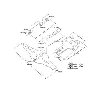 Everbilt Black Stainless Steel Post Latch Gate Set 60231