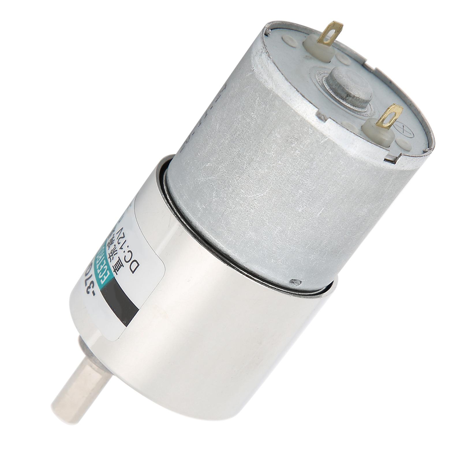 Dc Gear Motor Micro Small Low Speed Large Torsion Permanent Magnet 12v Xd37gb3530 + Bracket20rpm/min