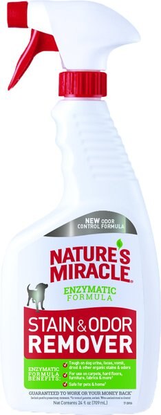 Nature's Miracle Dog Enzymatic Stain Remover and Odor Eliminator Spray， 32-oz bottle