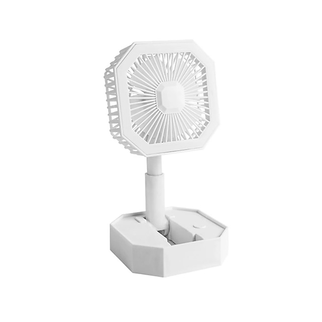 Portable Fan Rechargeable Adjustable Height Angle With LED Light USB Foldable Mini Fan Personal Fan for Travel Office Home