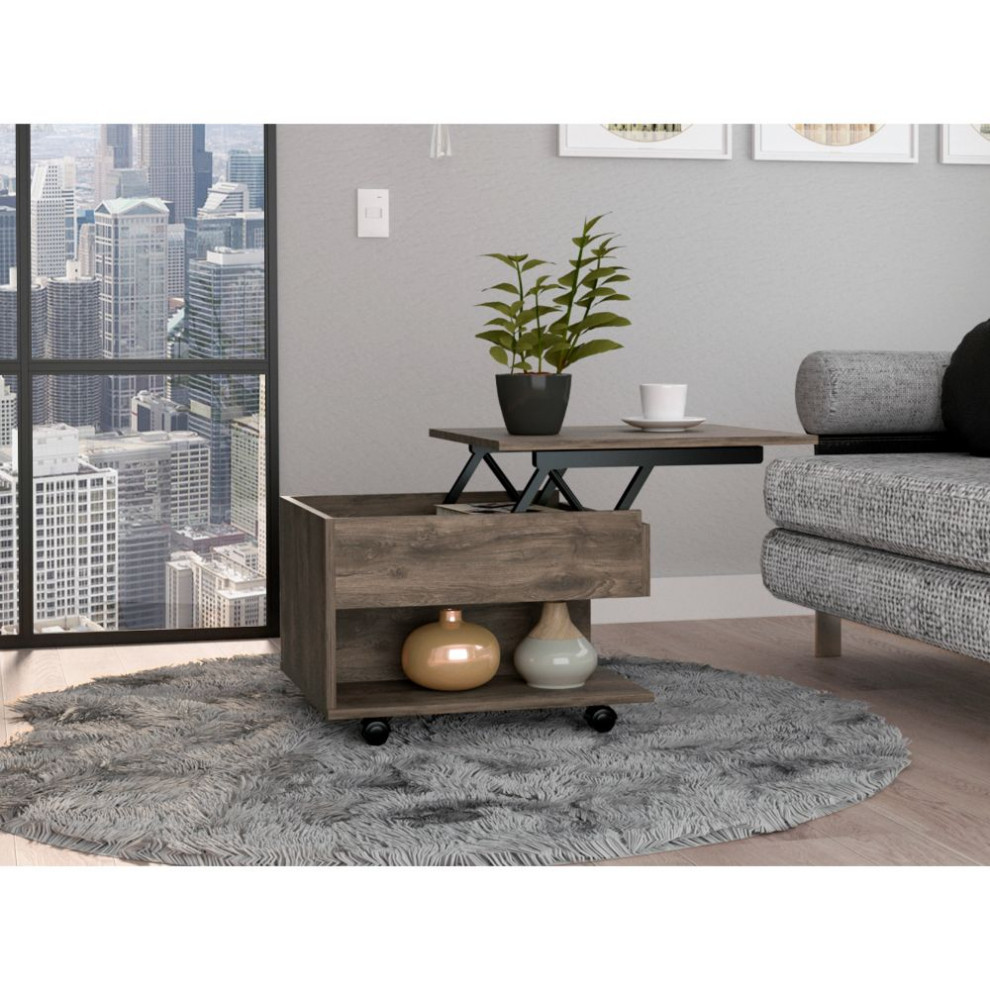 Portland Top Coffee Liftable Table   Transitional   Coffee Tables   by FM FURNITURE LLC  Houzz