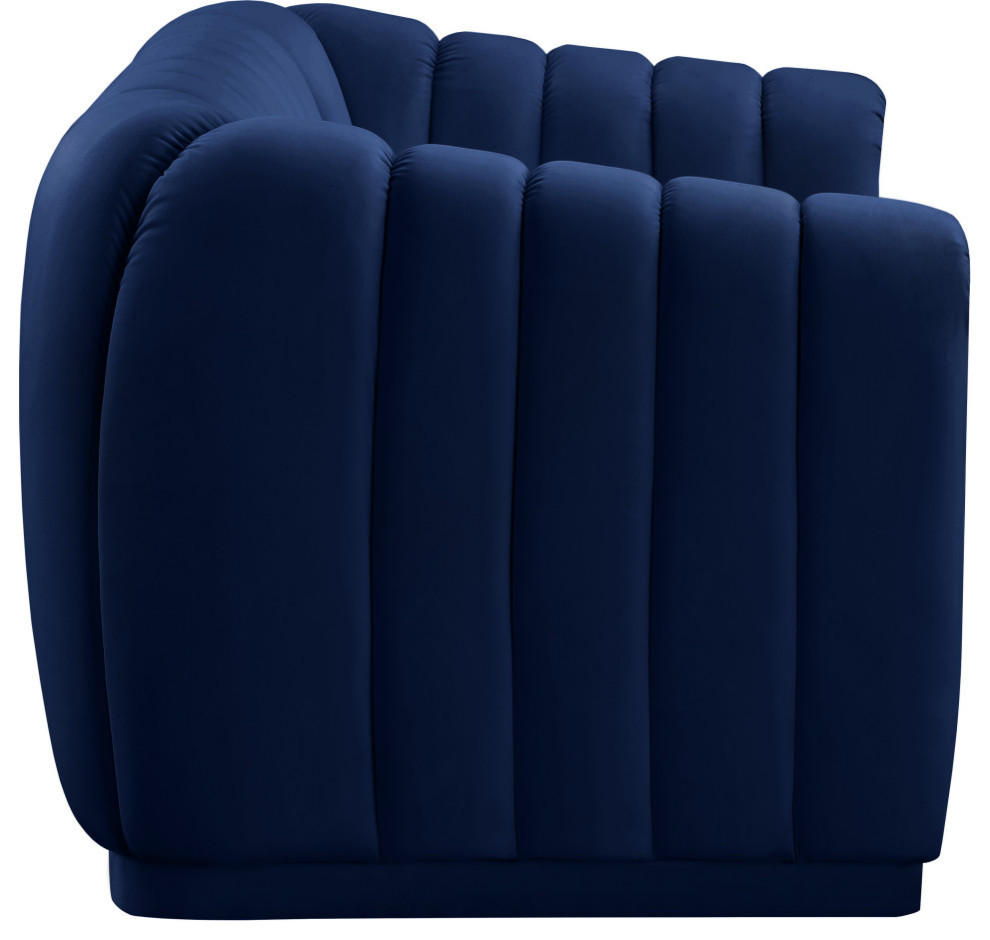 Dixie Velvet Upholstered Chair   Contemporary   Loveseats   by Meridian Furniture  Houzz