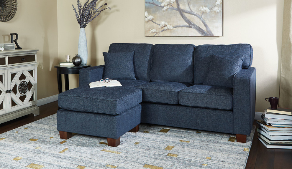 Russell Sectional  Navy   Transitional   Sectional Sofas   by Office Star Products  Houzz