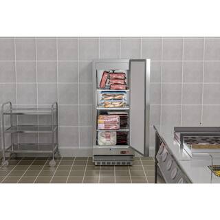 Koolmore 12 cu. ft. Commercial One Door Auto Defrost Upright Reach-In Freezer in Stainless Steel RIF-1D-SS12C