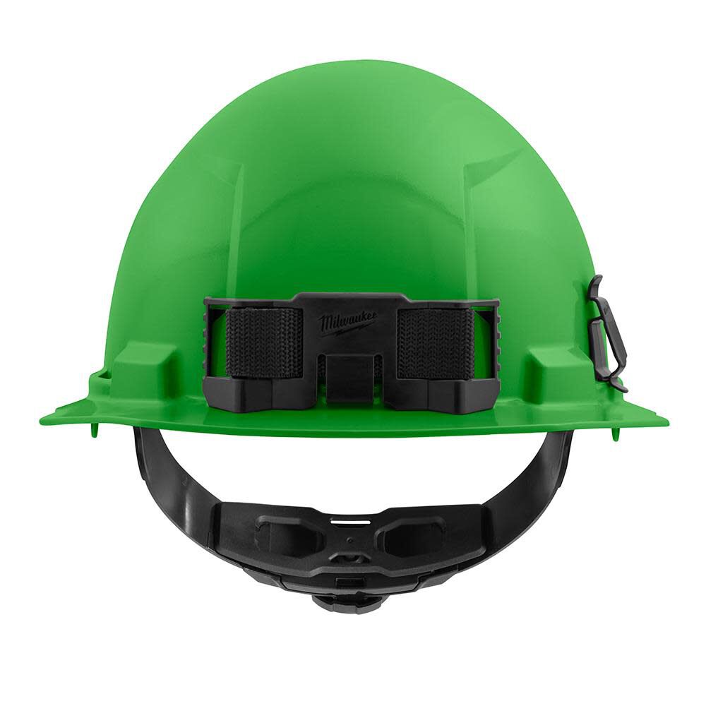 MW Hard Hat Green Front Brim with 4pt Ratcheting Suspension Type 1 Class E 48-73-1106 from MW