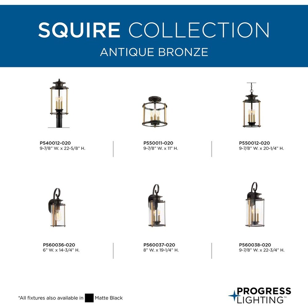 Squire Collection One Light Small Wall Lantern   14.500\