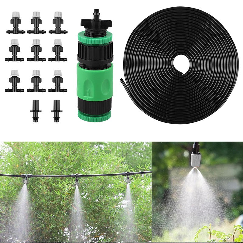 Garden Patio Water Mister Air Misting Cooling Micro Irrigation System Sprinkler