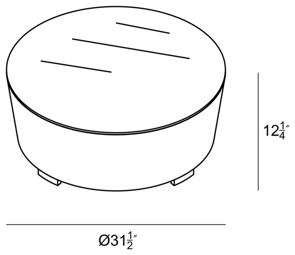 Dune Round Coffee Table   Tropical   Outdoor Coffee Tables   by Harmonia Living  Houzz