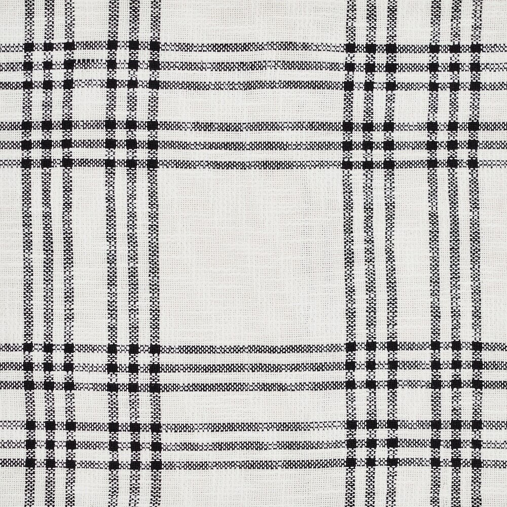 Black Plaid Valance 19x72   M
