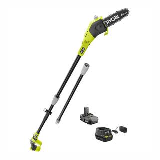 RYOBI ONE+ 18V 8 in. Cordless Battery Pole Saw with 1.3 Ah Battery and Charger P4361