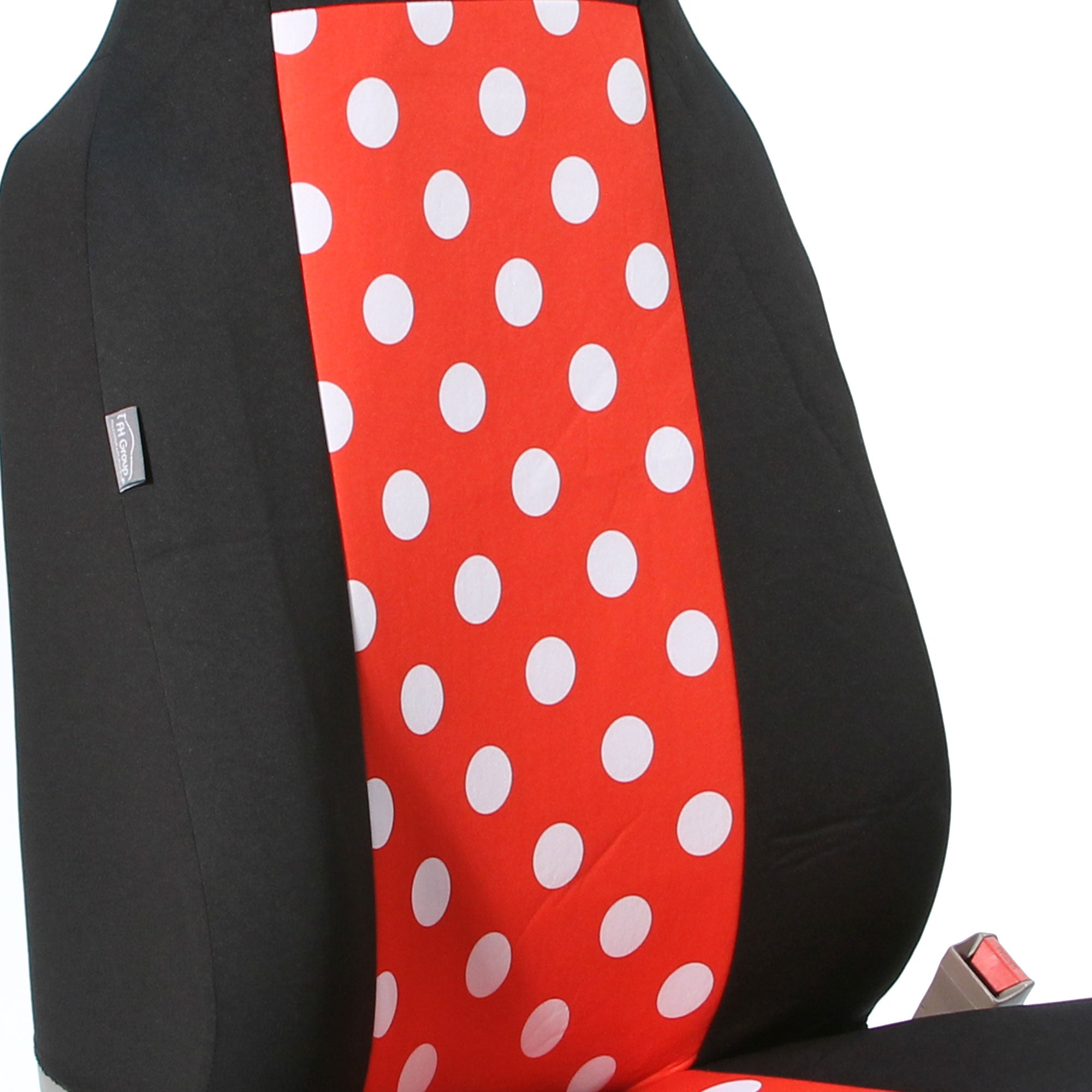 FH Group Polka Dot Universal Seat Covers Fit For Car Truck SUV Van - Front Seats