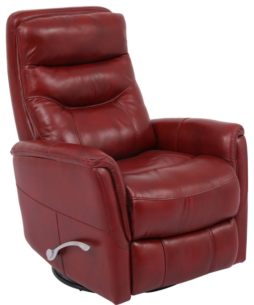 Parker Living Gemini   Leather Manual Swivel Glider Recliner   Traditional   Recliner Chairs   by Parker House  Houzz