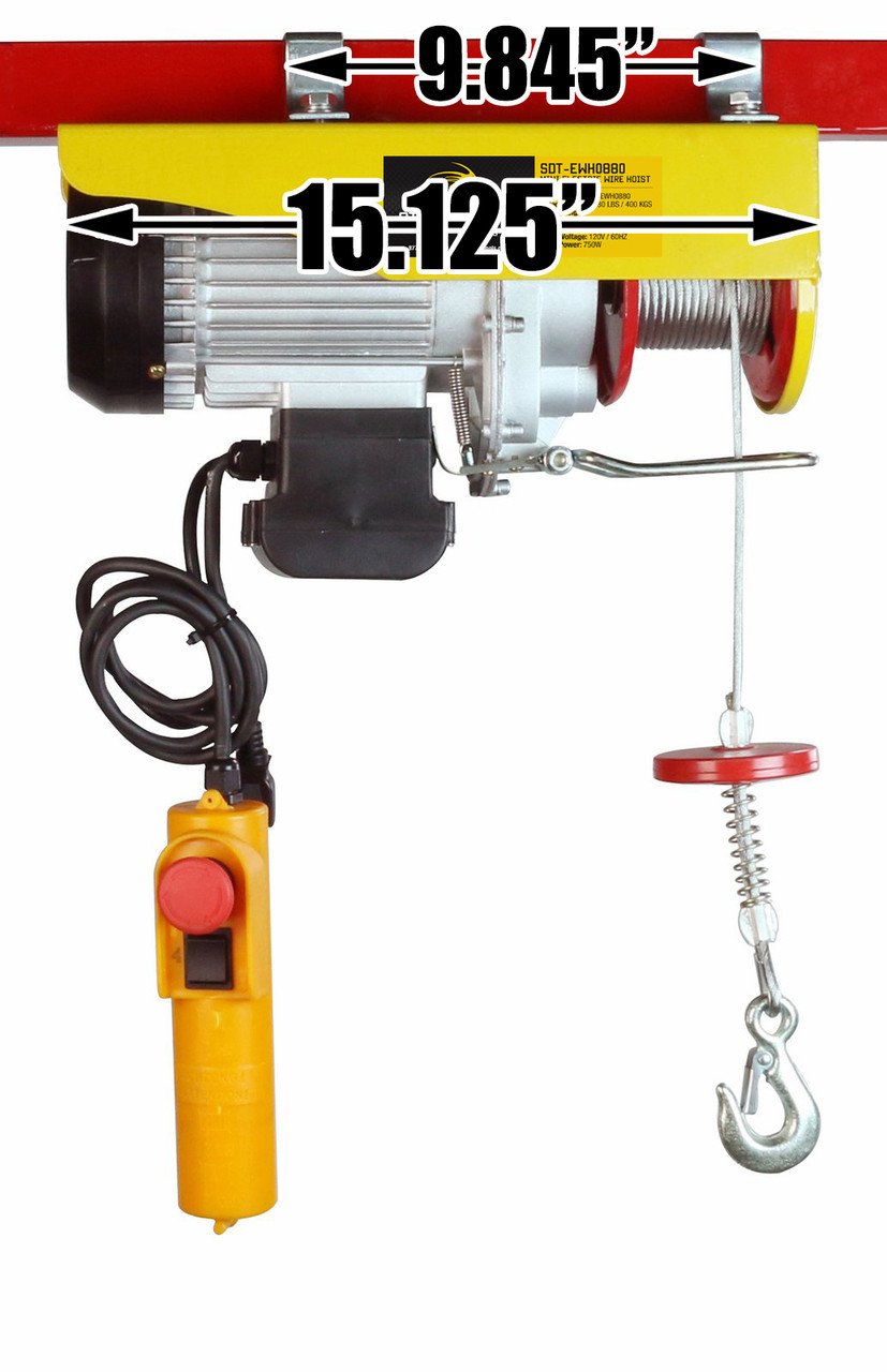 Steel Dragon Tools 880 LBS Mini Electric Wire Cable Hoist