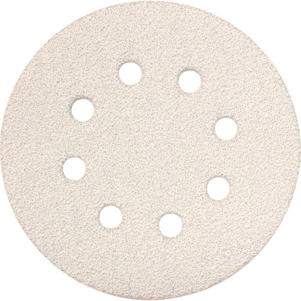 Makita 5 in. 40-Grit Hook and Loop Round Abrasive Disc (5-Pack) for use with Hook and Loop Orbital Sanders 742137-A