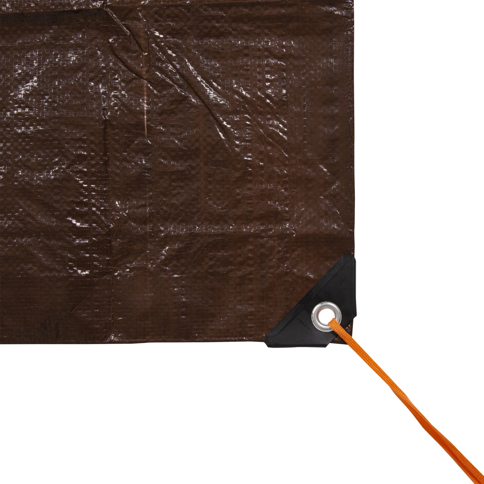 Rip Stop Tarp, 10' x 12', Brown, Standard Duty