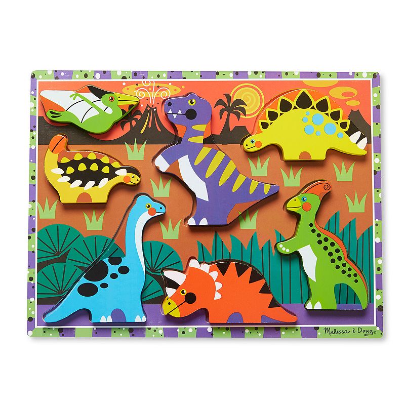 Melissa and Doug Dinosaurs Chunky Puzzle