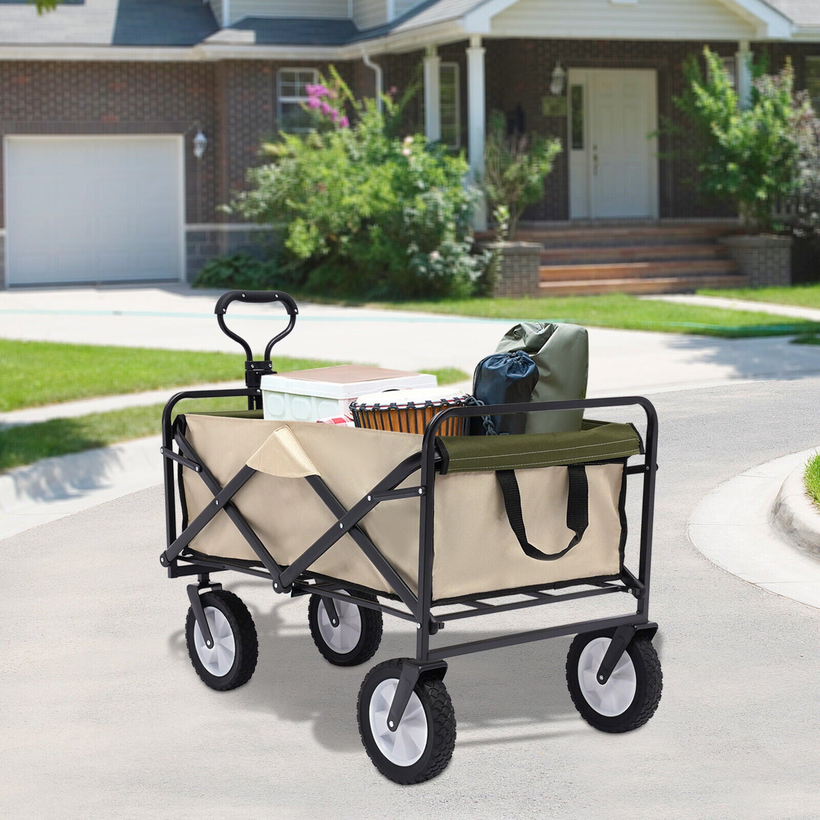 TOOL1SHOoo Folding Utility Wagon Cart 220 LBS