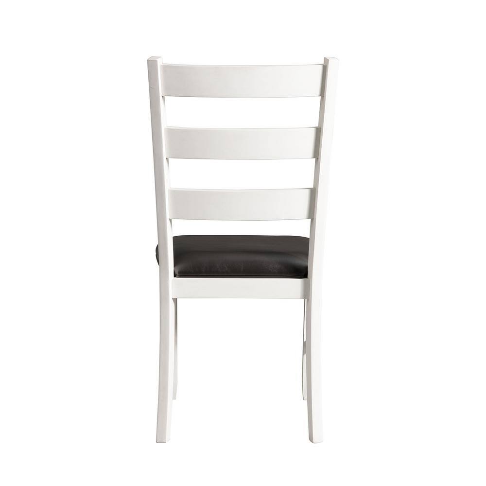 Picket House Furnishings Kona White Upholstered Ladder Back Dining Chair (Set of 2) DMT700SC