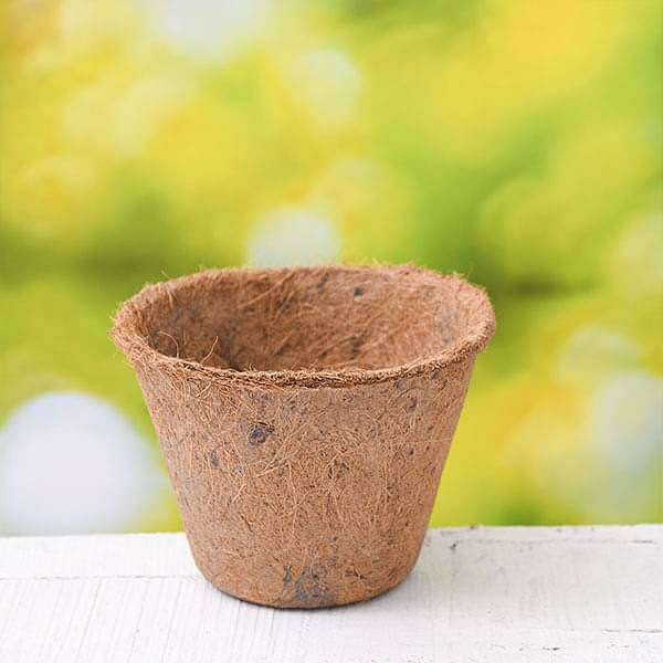 7 inch (17.8 cm) XL Coco Round Pot (Brown) (set of 6)