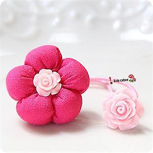 Children's Lovely Flowers Hair Rope Colth Baby Girls Headdress Tiara Princess Hair Ropes For Children Acessorio De Cabelo T