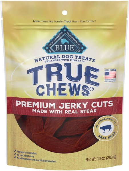 Blue Buffalo True Chews Premium Jerky Cuts Natural Steak Dog Treats