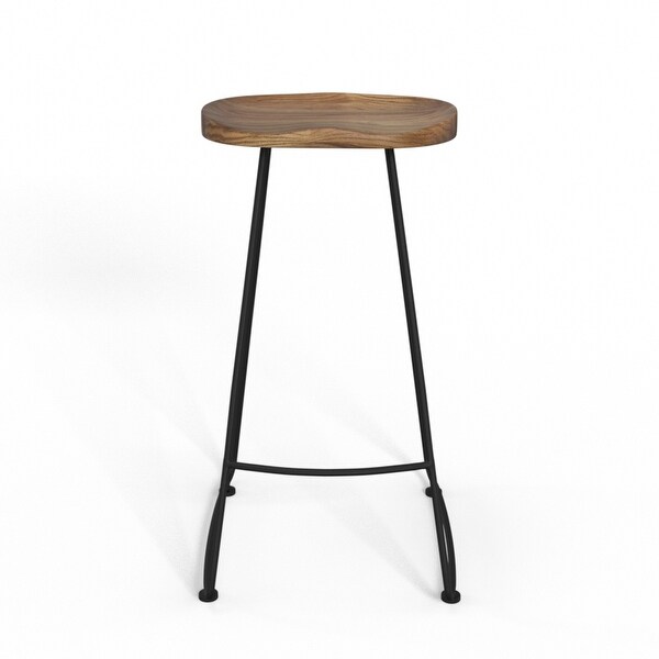 WYNDENHALL Leemington Rustic Metal Stool (Set of 2)