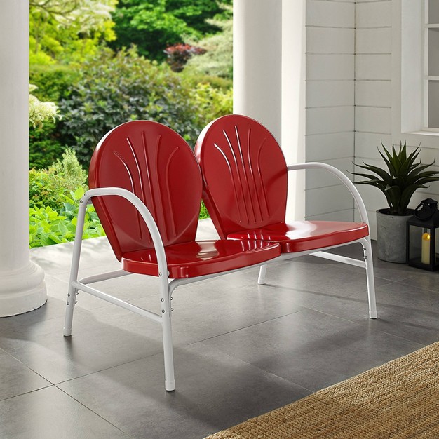 Griffith Outdoor Loveseat Bright Red Crosley