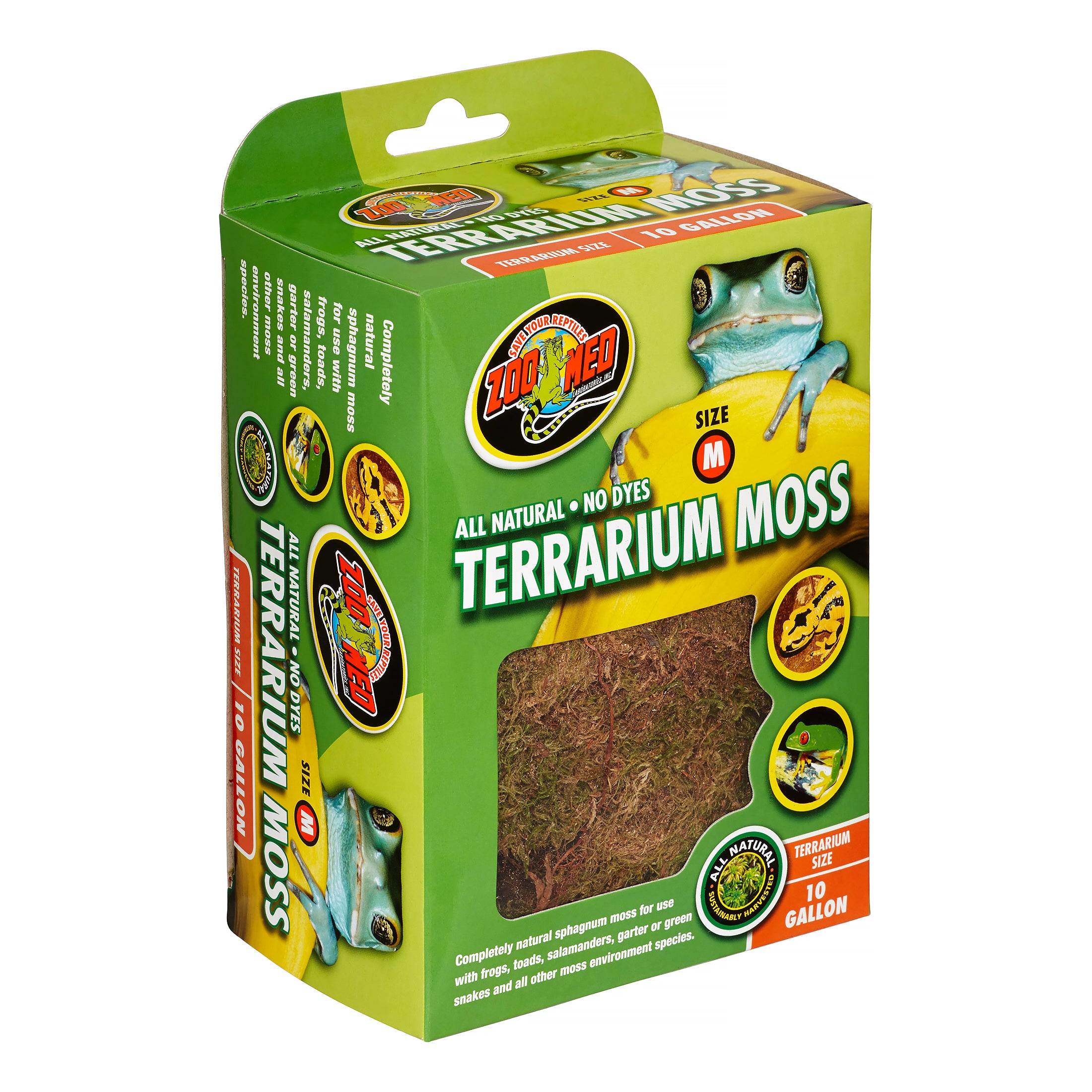 Zoo Med Natural Terrarium Moss Substrate， Medium