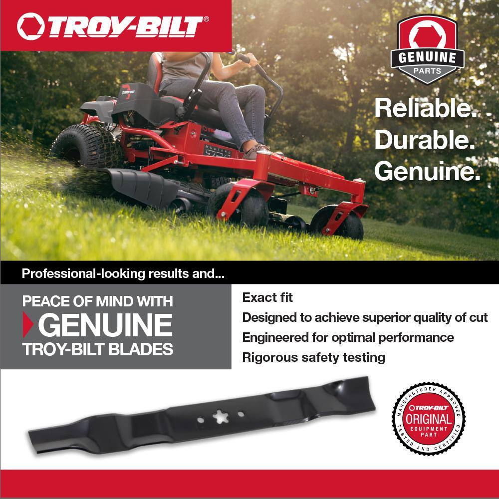 Troy-Bilt Original Equipment High-Lift Blade Set for Select 54 in. Riding Lawn Mowers with S-Shape Center OE# 742-05086 742P05086 490-110-Y194