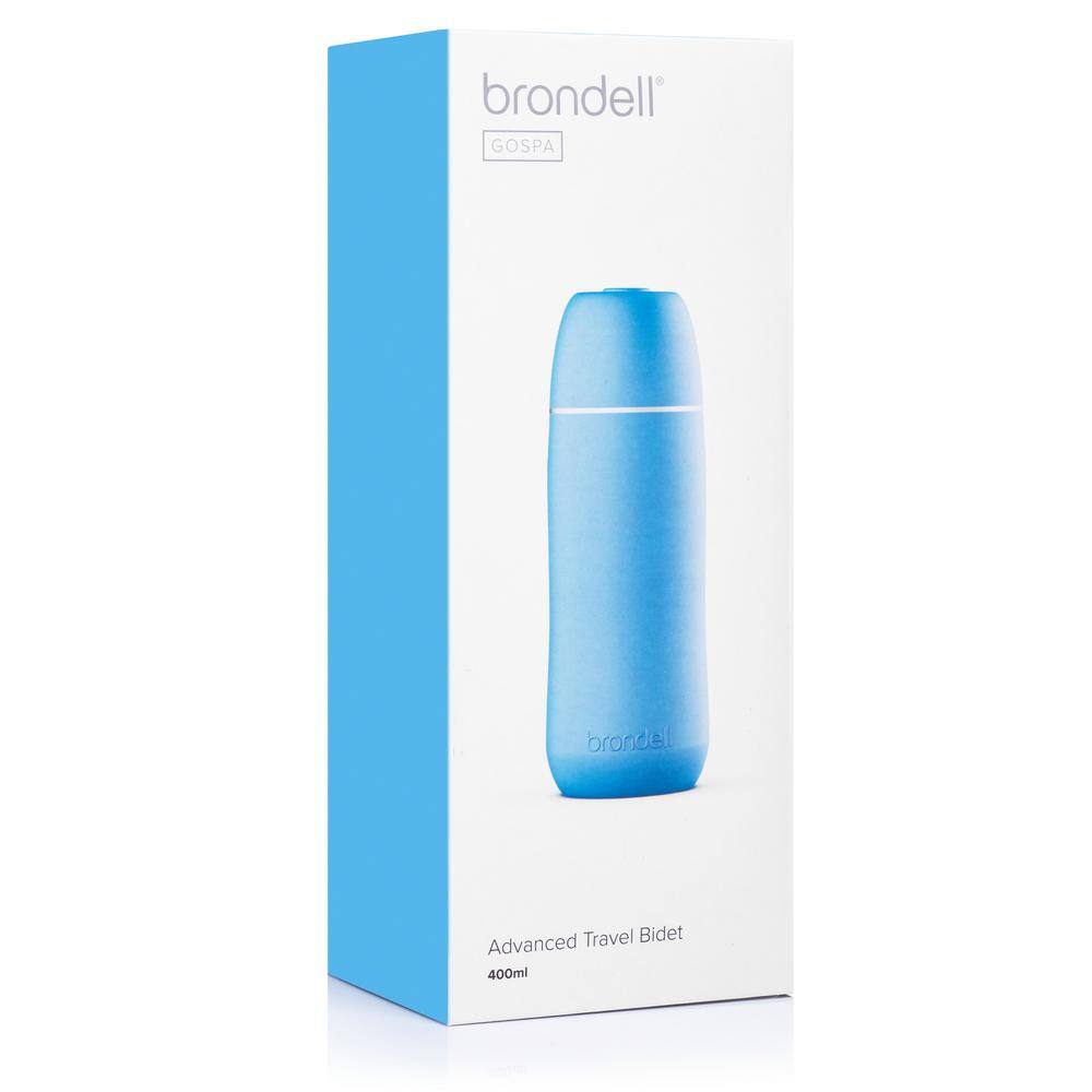 Brondell GoSpa Advanced Portable Travel Bidet with Retractable Nozzle 400 ml in Blue GS-84BLU