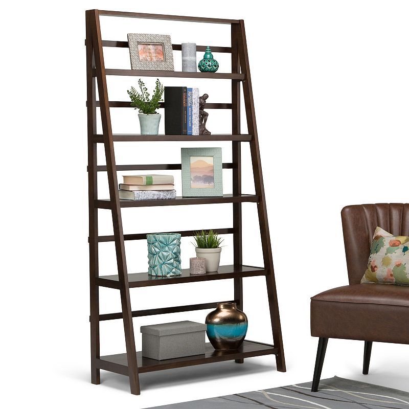 Simpli Home Acadian Rustic Bookcase