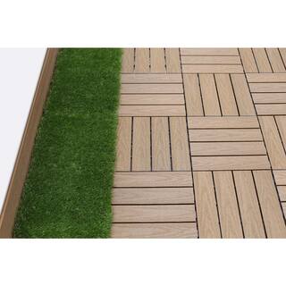 NewTechWood 1 ft. x 1 ft. Quick Deck Outdoor Faux Zoysia Grass Deck Tile (10 per case) US-QD-ZX-GS