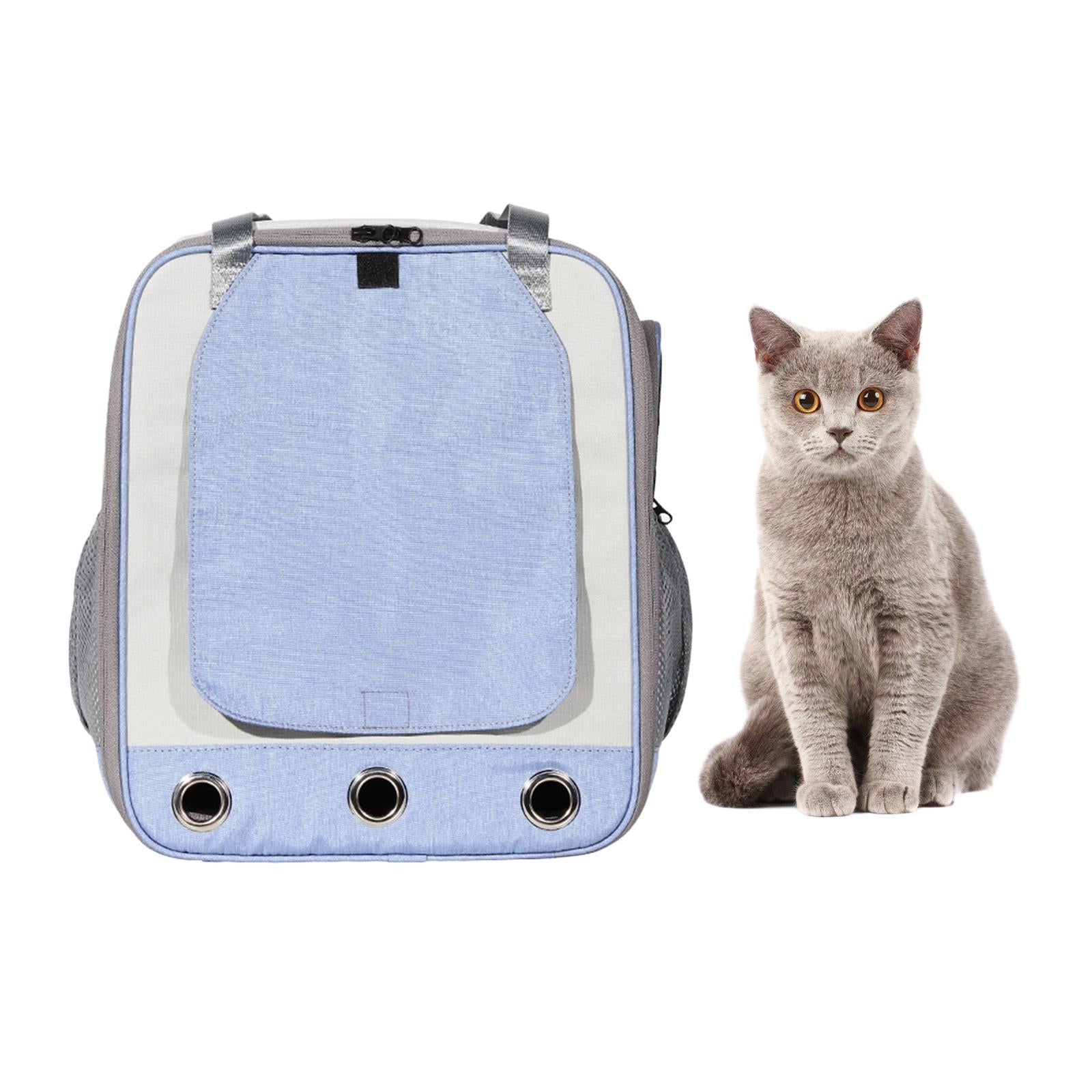 Portable Carrier Backpack Airline Approved Comfortable Breathable Bag Handbag for Dogs and Cats， Puppy Bunny Puppy Outdoor Walking ， Gray