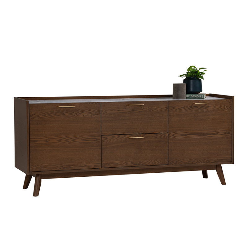 BREDA Sideboard Buffet 160cm - Walnut