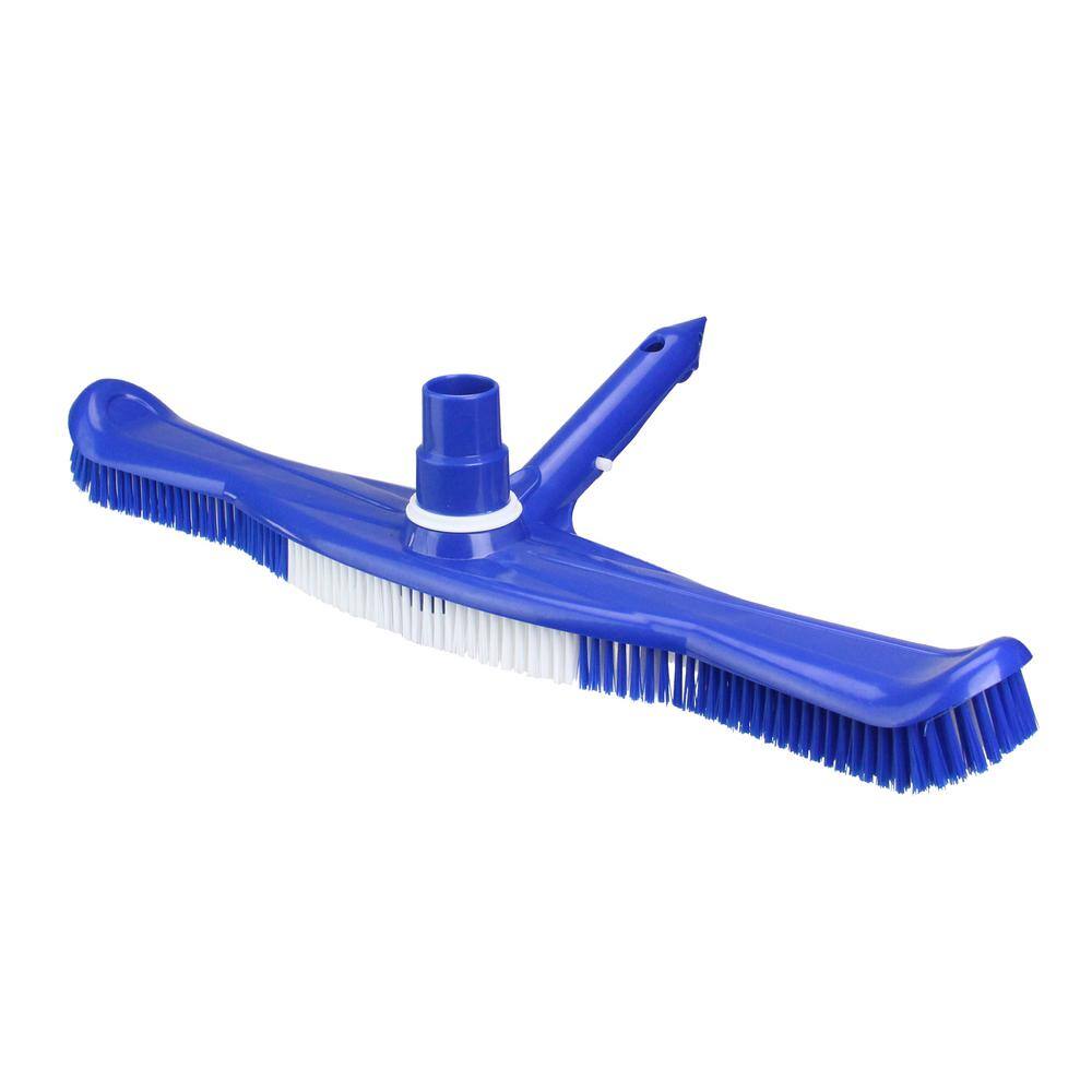 Pool Central 20 in. Blue Swimming Pool Vacuum Brush Head with Swivel 32591377