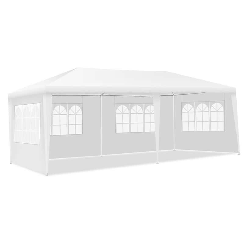 10 x 20 FT Outdoor Gazebo Canopy Tent Party Wedding Event Tent with 4 Removable Sidewalls & Carry Bag