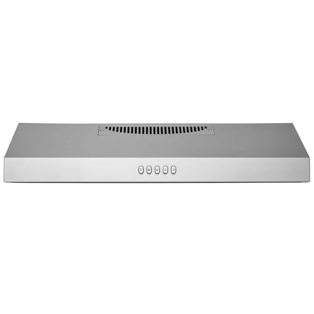 HAUSLANE 30 in Convertible Under Cabinet Range Hood with 3Way Venting Aluminum Mesh Filters LED in Stainless Steel