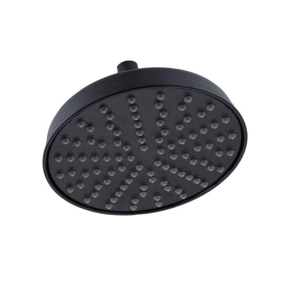 Glacier Bay Menlo 1-Spray 8 in. Single Ceiling Mount Fixed Rain Shower Head in Matte Black HD910-X1110H