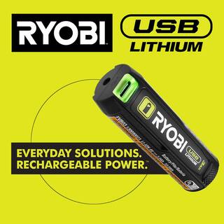 RYOBI USB Lithium 2.0 Ah Lithium Rechargeable Batteries (2-Pack) FVB202