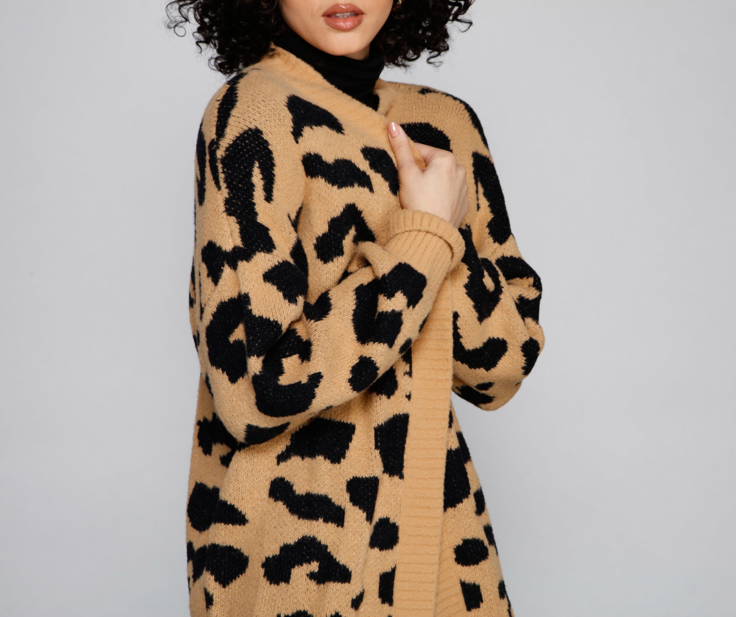 Cozy Vibes Leopard Print Cardigan