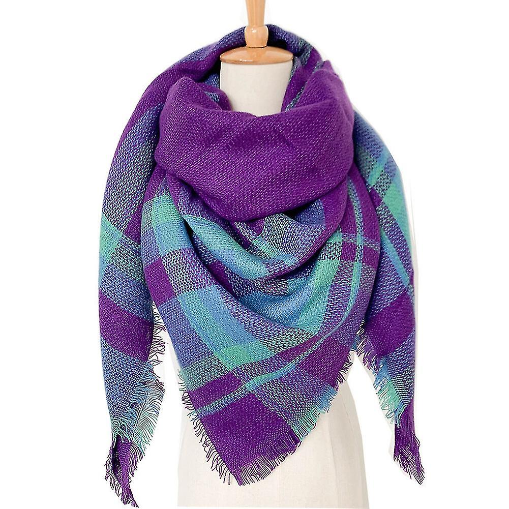 Women's Winter Check Scarf Wraps