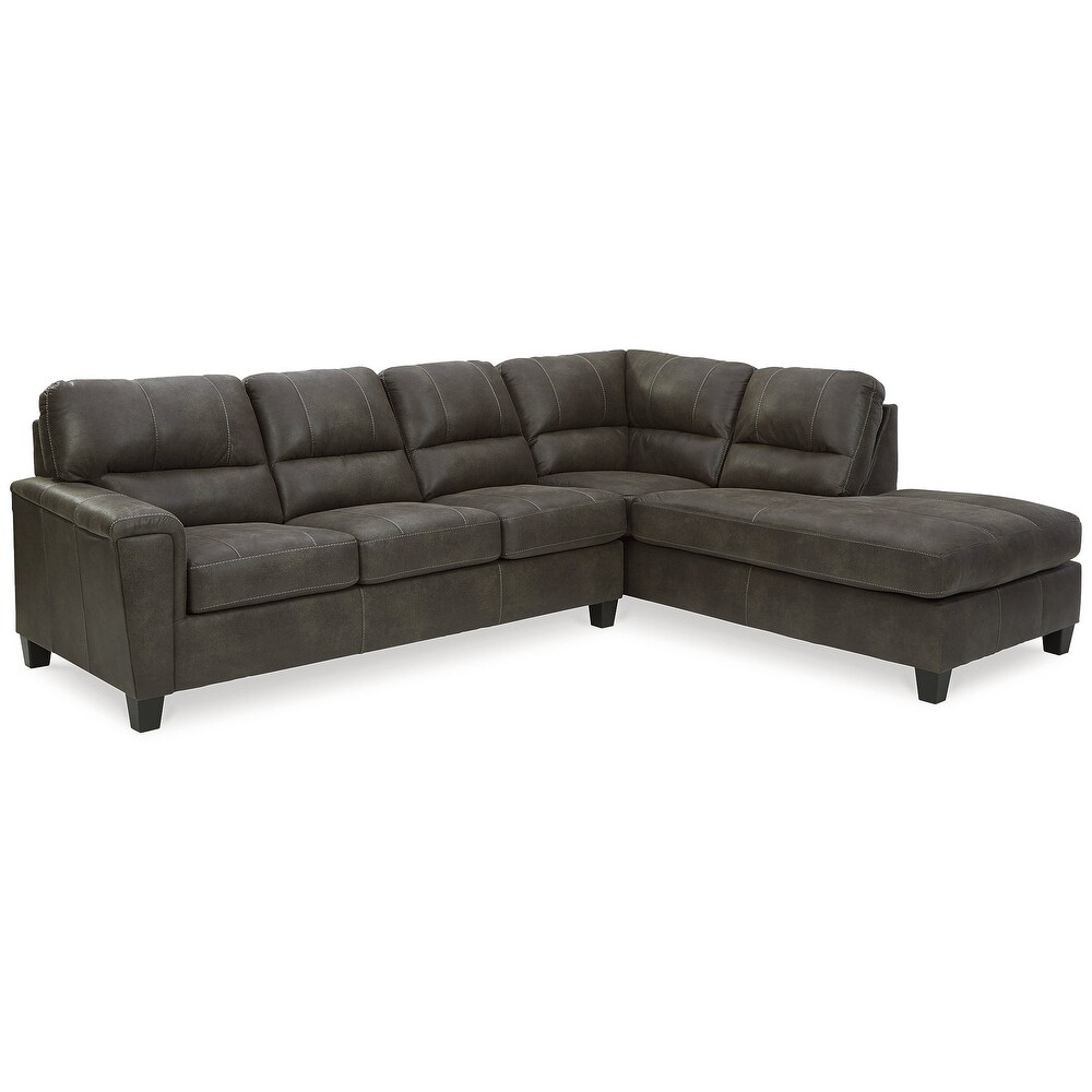 Signature Design by Ashley Navi 2 Piece Sectional with Chaise   117\