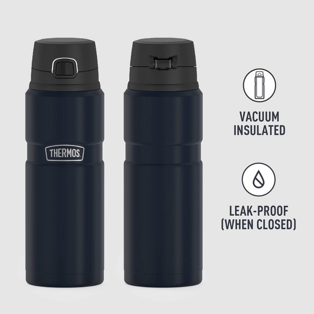 Thermos Stainless King Vacuum insulated Drink Bottle 24 Ounce Midnight Blue