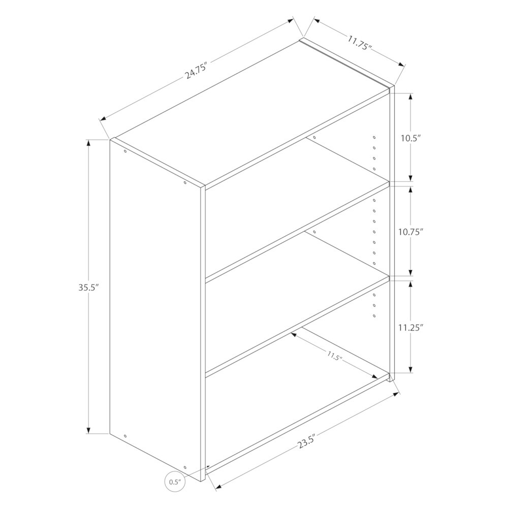 Bookshelf  Bookcase  4 Tier  36\