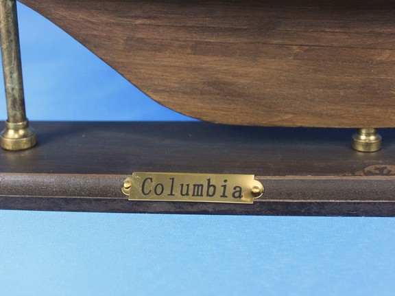 Handcrafted Model Ships R Columbia 30 Wooden Rusti...