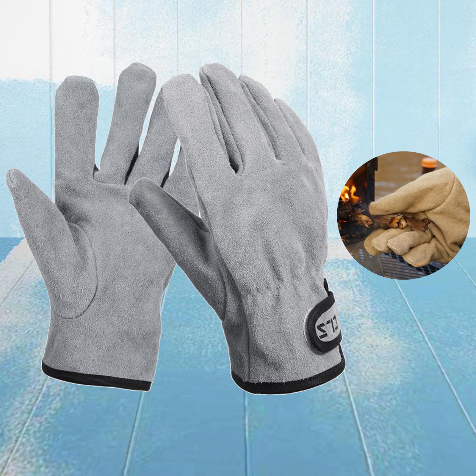 Heavy Duty Work Gloves for Truck Driving, Warehouse, Gardening, Farming, Construction, Industrial & Personal Use - Gray