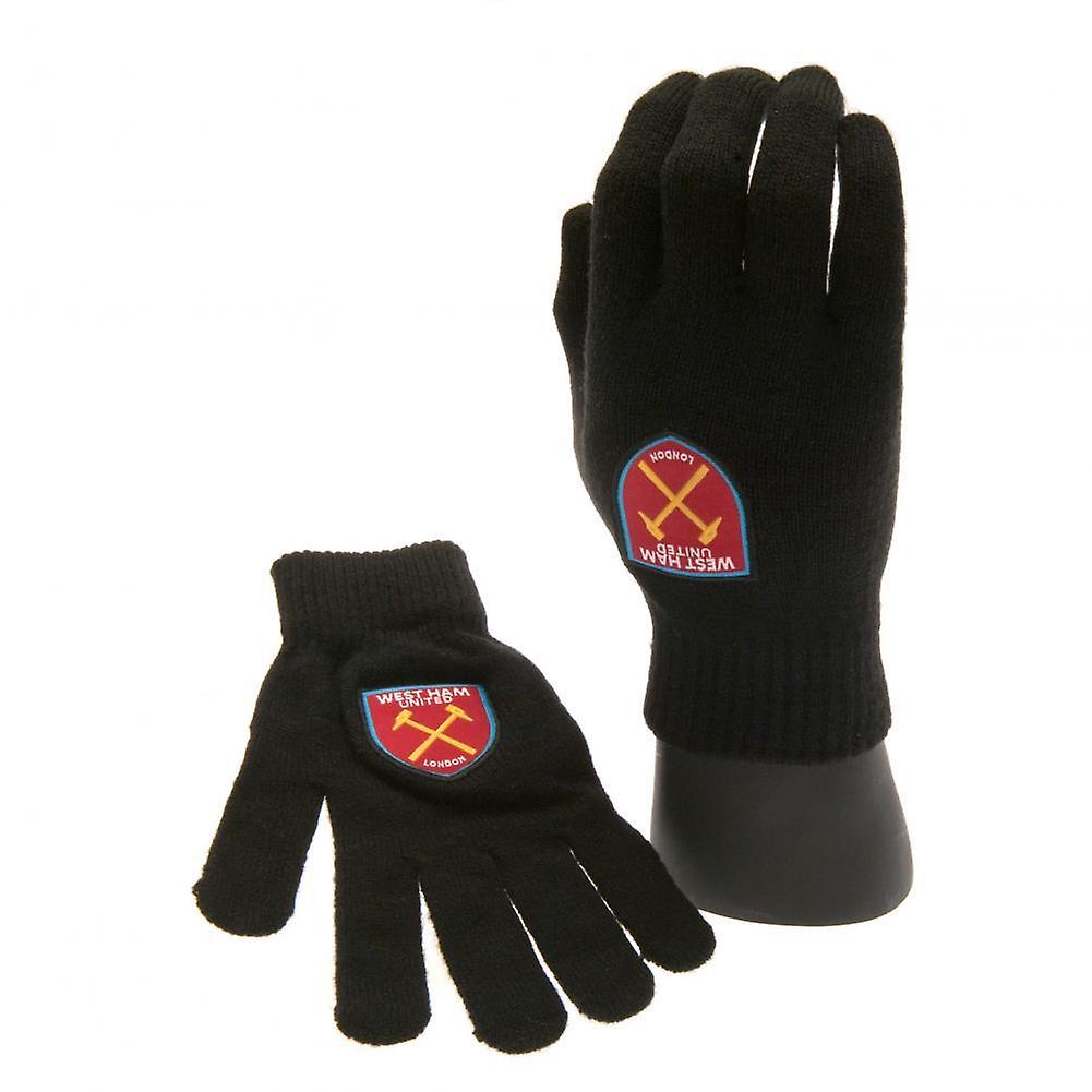 West Ham United FC Official Junior Knitted Gloves